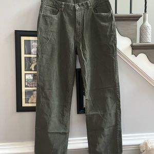 L.L. Bean Men's Corduroy Pants - Olive Green